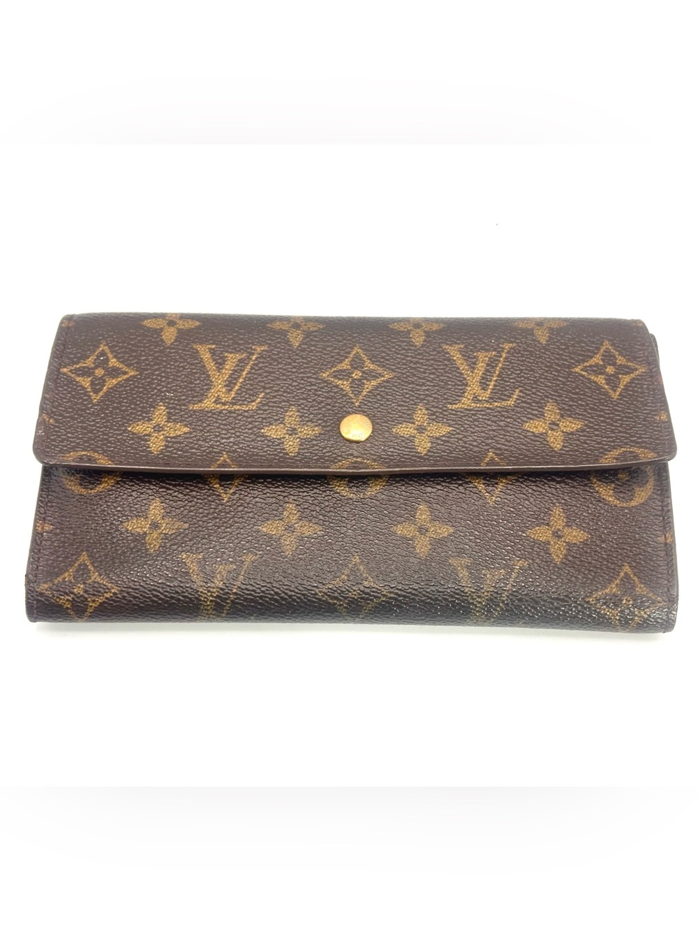 Louis Vuitton International wallet no peelings good condition ship fast TH0919